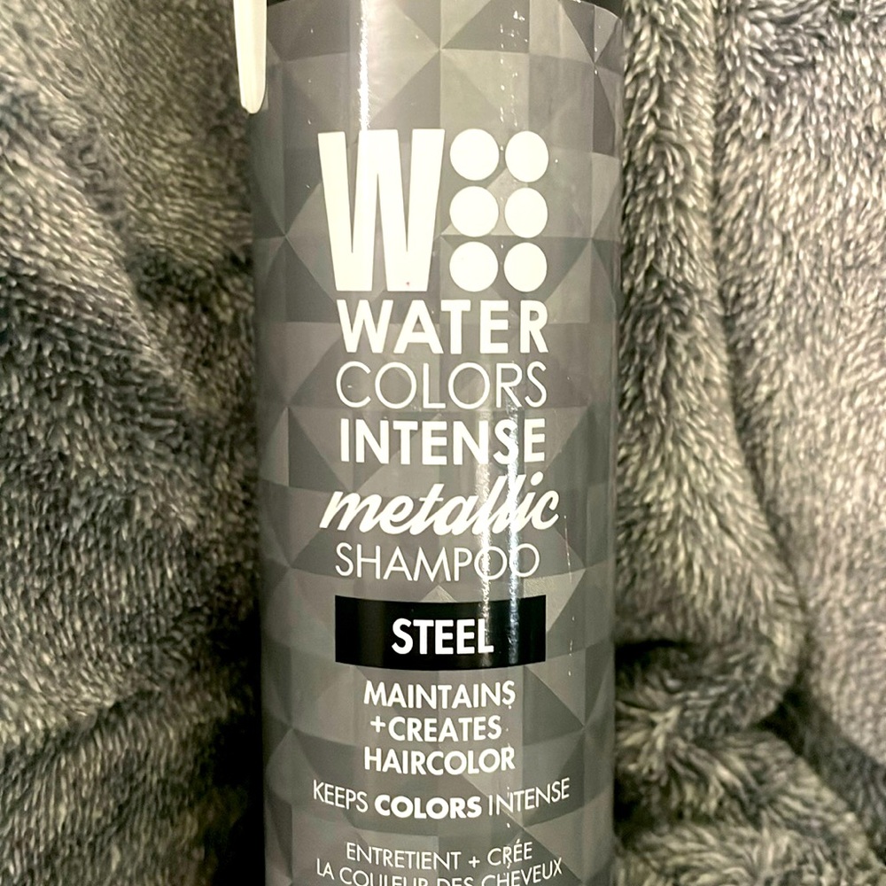 Watercolors intense, metallic shampoo, steel 8.5 fluid ounces.